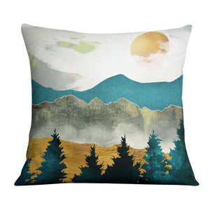Abstract Sunsets B Cushion Cushion Cushion Square Clock Canvas