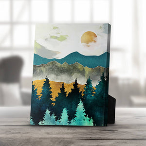 Abstract Sunsets B Desktop Canvas Desktop Canvas 20 x 25cm Clock Canvas