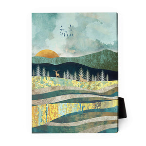 Abstract Sunsets C Desktop Canvas Desktop Canvas 13 x 18cm Clock Canvas