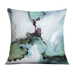 Abstract Verte B Cushion Cushion Cushion Square Clock Canvas