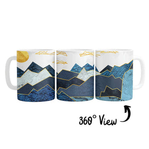 Abstract Waterfall Mug Mug White Clock Canvas