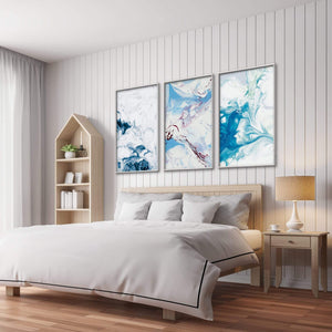 Abstract Waters Canvas Art Clock Canvas