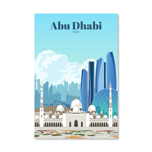 Abu Dhabi Canvas - Studio 324 Art Clock Canvas