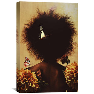 African Summer Canvas Art Clock Canvas