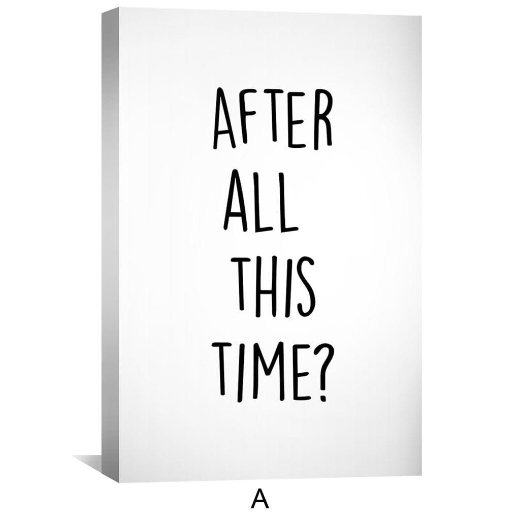 After All This Time Canvas Art Clock Canvas