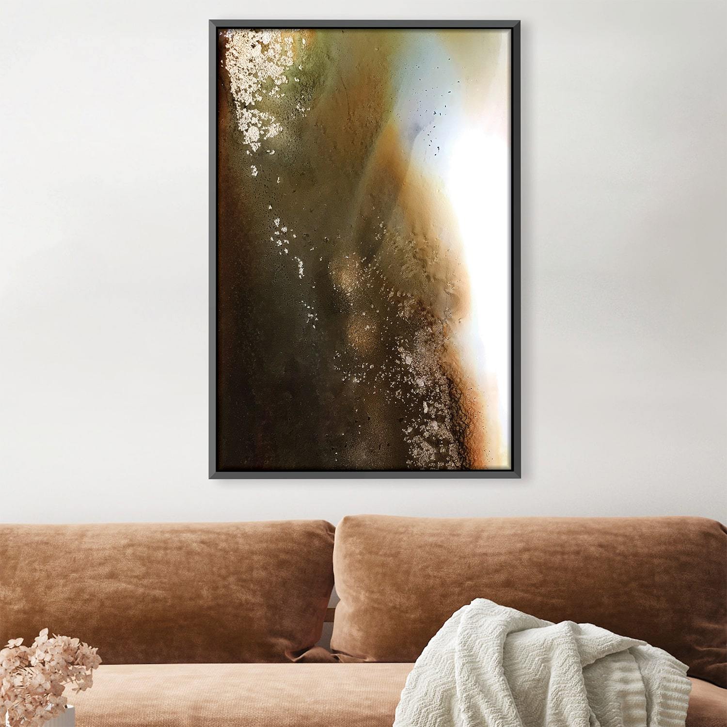 Agate Canvas Art Clock Canvas