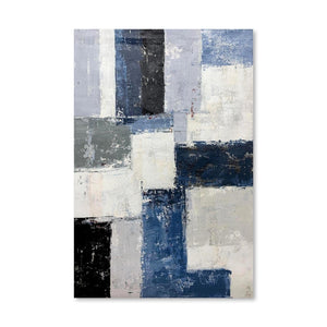 Aligned Paint Oil Painting Oil Clock Canvas