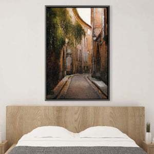 Alley Canvas Art Clock Canvas