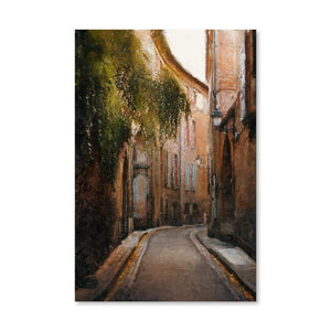 Alley Canvas Art Clock Canvas