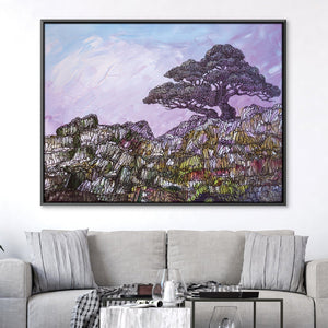 Alone But Undesperate Canvas Art Clock Canvas