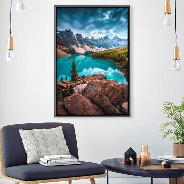 Alpine Serenity Canvas Art 30 x 45cm / Unframed Canvas Print Clock Canvas