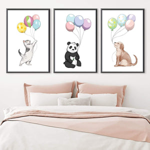 Animal Parade Canvas Art Clock Canvas