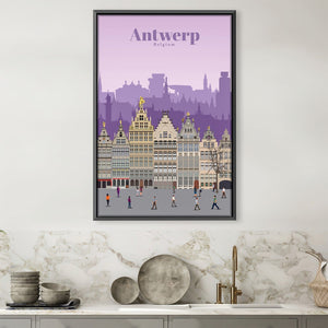 Antwerp Canvas - Studio 324 Art Clock Canvas