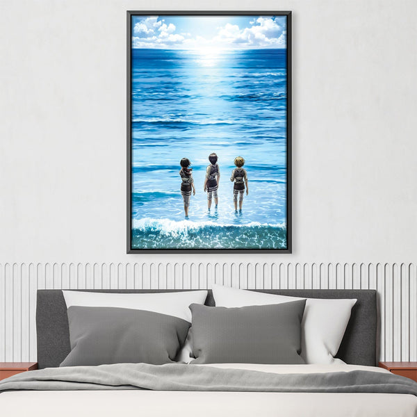 The Brushed Ocean Canvas – ClockCanvas