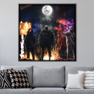 AOTY Canvas Art 30 x 30cm / Unframed Canvas Print Clock Canvas