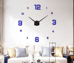 Apollo Clock Blue Clock Canvas