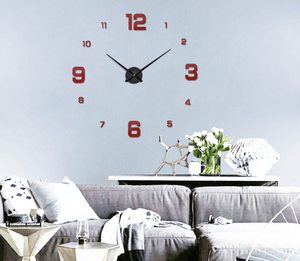 Apollo Clock Red Clock Canvas