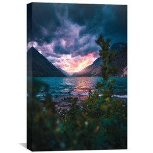 Approaching Darkness Canvas Art Clock Canvas