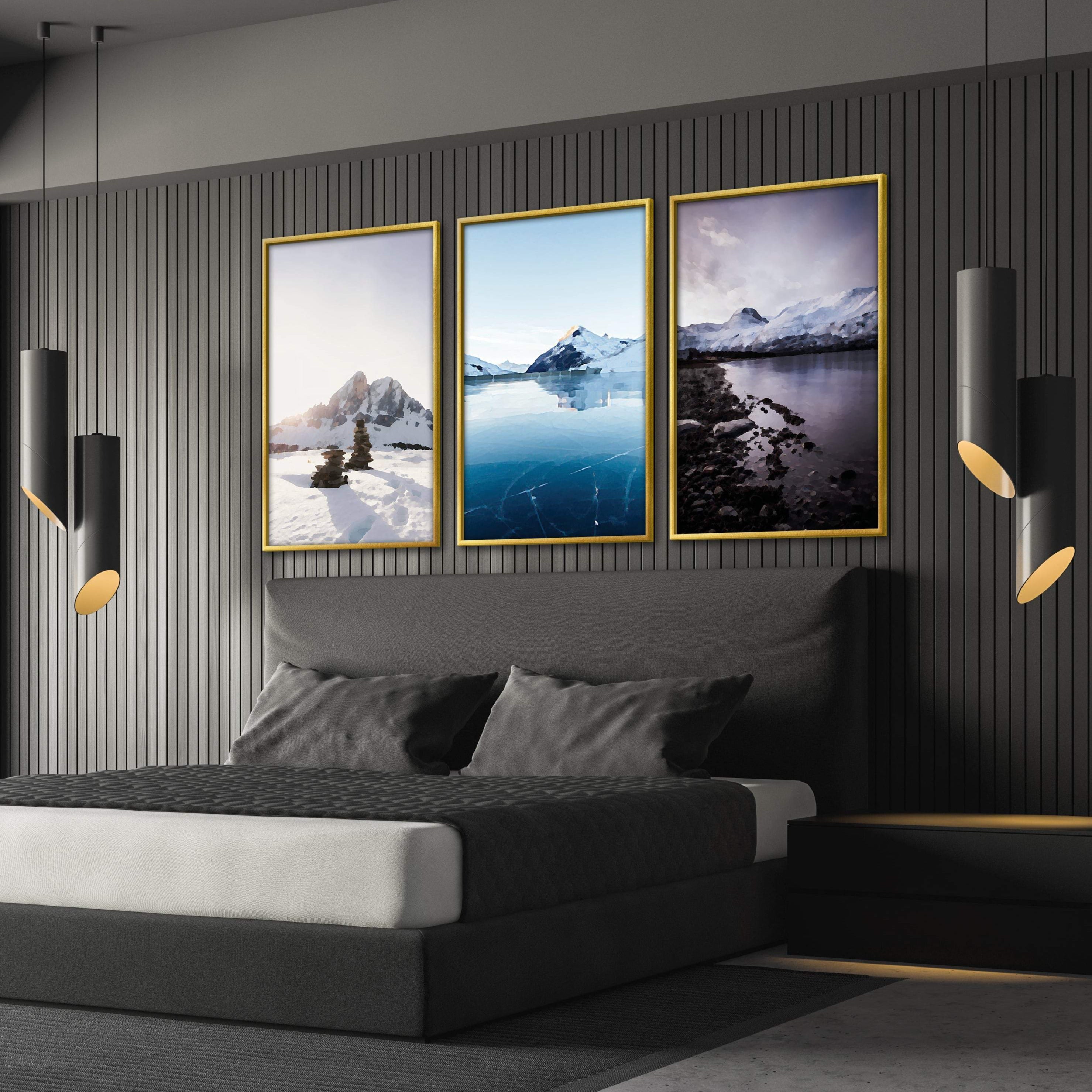 Arctic Landscape Canvas Art Clock Canvas