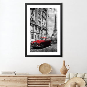 Artistic Paris Print Art Clock Canvas