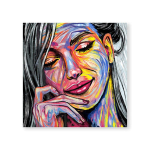 Artistic Woman Canvas Art Clock Canvas