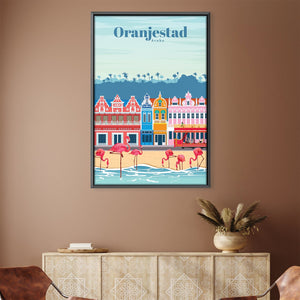 Aruba Canvas - Studio 324 Art Clock Canvas