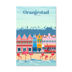 Aruba Canvas - Studio 324 Art Clock Canvas