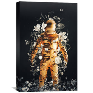 Astronaut Canvas Art Clock Canvas