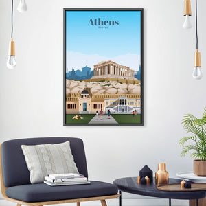 Athens Canvas - Studio 324 Art Clock Canvas
