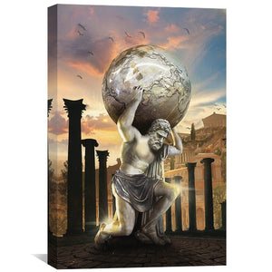 Atlas Strength Clock Canvas