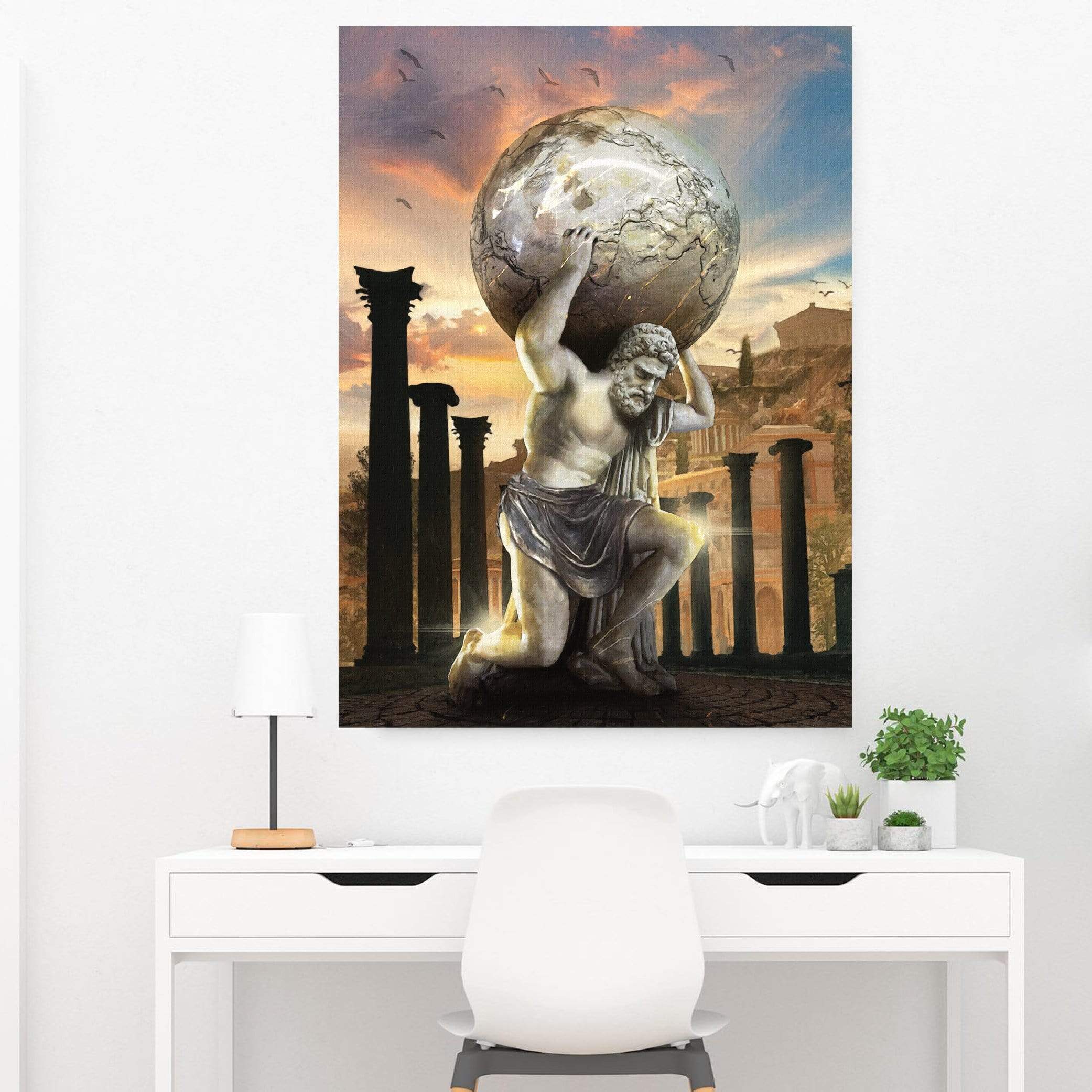 Atlas Strength Clock Canvas