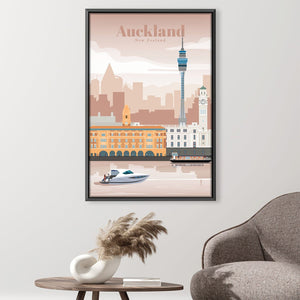 Auckland Canvas - Studio 324 Art Clock Canvas