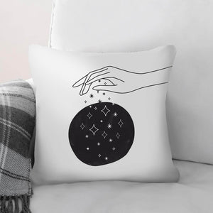 Aura Hands C Cushion Cushion 45 x 45cm Clock Canvas