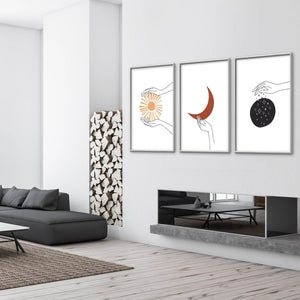 Aura Hands Canvas Art Clock Canvas