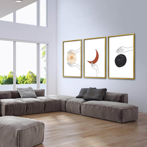 Aura Hands Canvas Art Clock Canvas