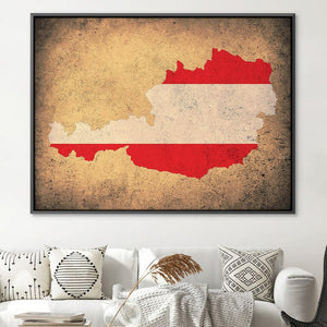 Austria Canvas Art Clock Canvas