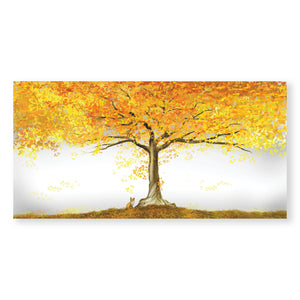 Autumn Fox Canvas Art Clock Canvas