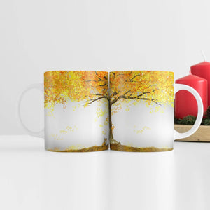 Autumn Fox Mug Mug White Clock Canvas