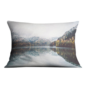 Autumn Lake Cushion Cushion 48 x 33cm Clock Canvas