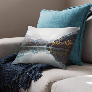 Autumn Lake Cushion Cushion 48 x 33cm Clock Canvas