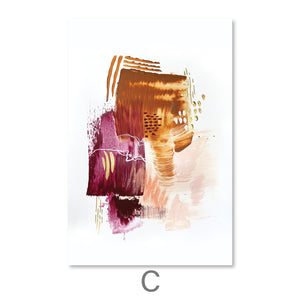 Autumnal Bliss Canvas Art C / 40 x 50cm / No Board - Canvas Print Only Clock Canvas