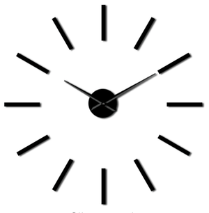 Avant Clock Black Clock Canvas