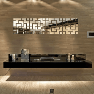 Aztec Reflective Wall Stickers Sticker Clock Canvas