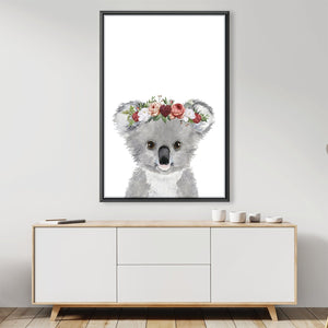Baby Koala Canvas Art Clock Canvas