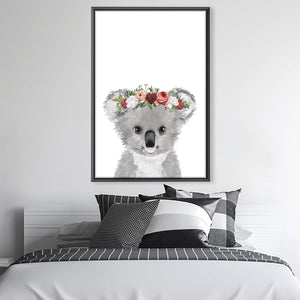 Baby Koala Canvas Art Clock Canvas