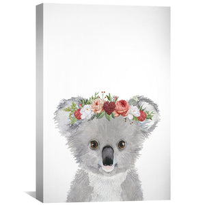Baby Koala Canvas Art Clock Canvas