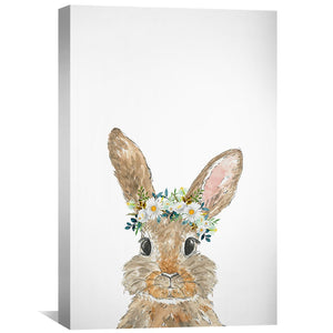 Baby Rabbit Canvas Art Clock Canvas