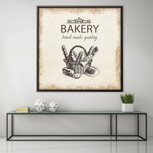 Bakery Canvas Art Clock Canvas