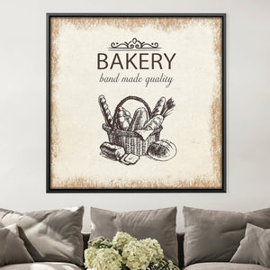 Bakery Canvas Art Clock Canvas