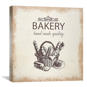Bakery Canvas Art Clock Canvas